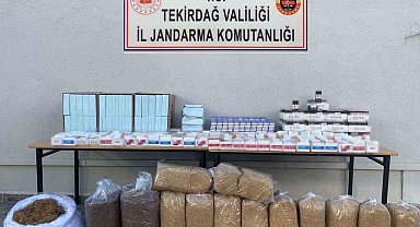 Tekirdağ'da tütün ve makaron operasyonu