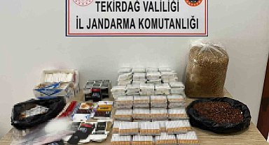 Tekirdağ'da tütün ve makaron operasyonu