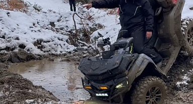 Tokat'ta ATV tutkunu komik anlarıyla yüzleri güldürdü