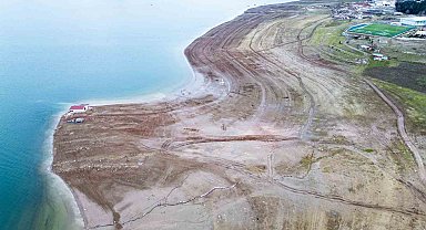Tokat'ta endişelendiren kuraklık havadan görüntülendi