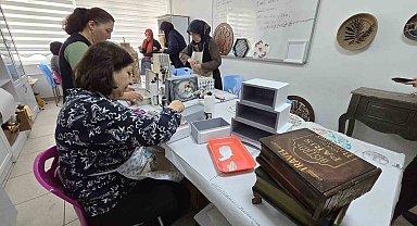 Tokat'ta kızlarının çeyizi için bu kursa geliyorlar