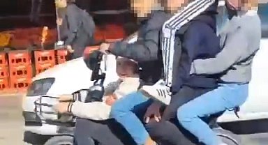 Tokat'ta tehlikeli yolculuk: Görüntüler hayrete düşürdü