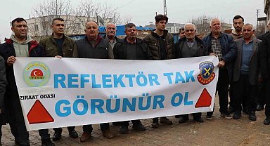 Traktör sürücülerine jandarmadan güvenli tarım eğitimi