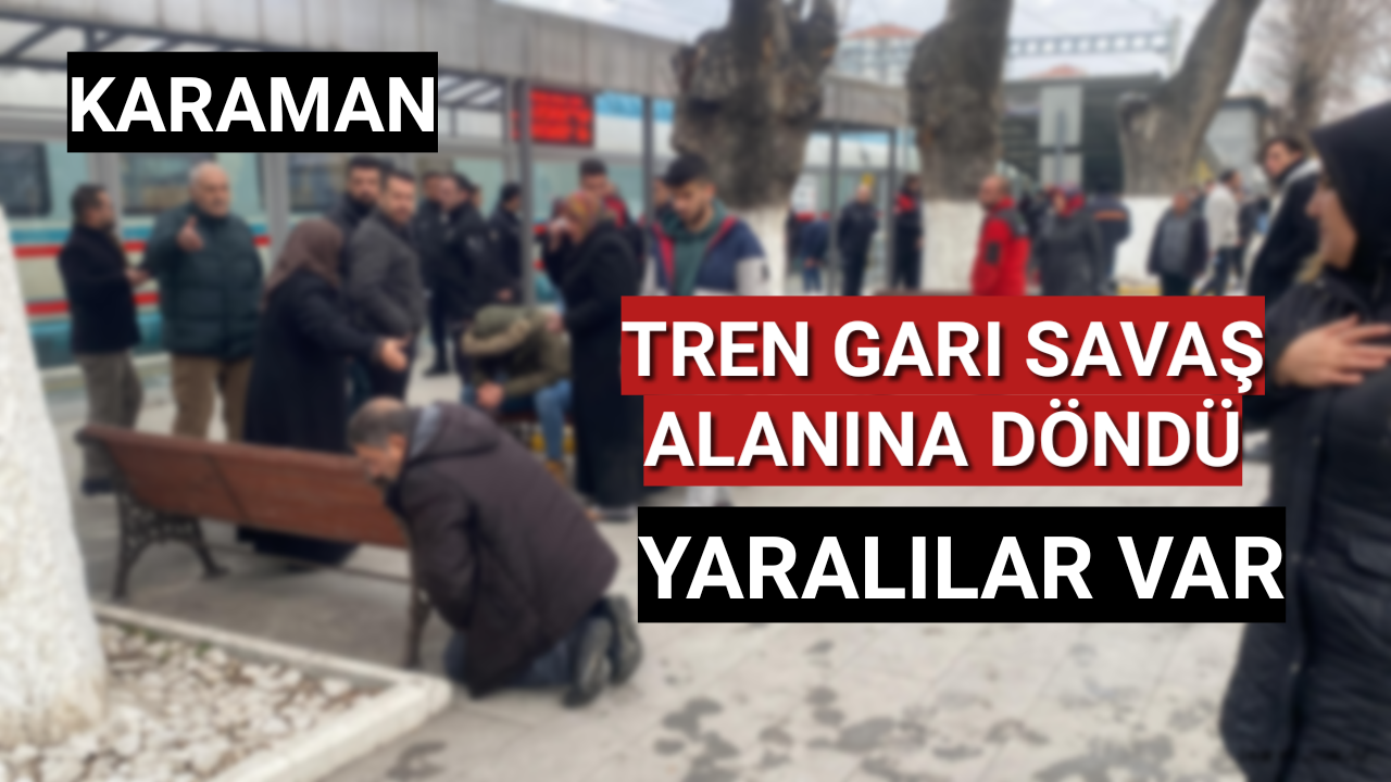 Tren garı savaş alanına döndü: Yaralılar var!