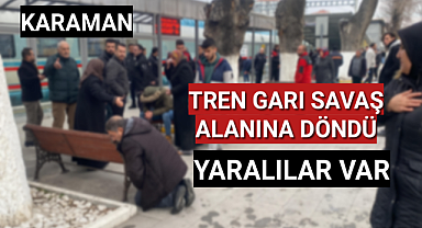 Tren garı savaş alanına döndü: Yaralılar var!