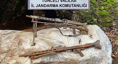 Tunceli'de çok sayıda mühimmat ve yaşam malzemesi ele geçirildi