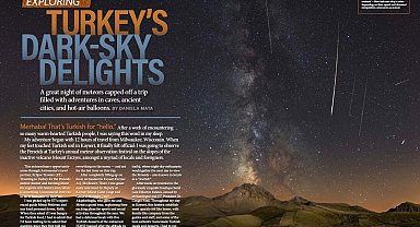 Türkiye'nin incisi Erciyes, Astronomiy Magazine'de boy gösterdi