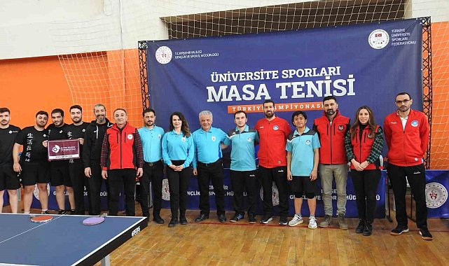 Üniversite Sporları Masa Tenisi Türkiye Şampiyonası Kırşehir'de başladı