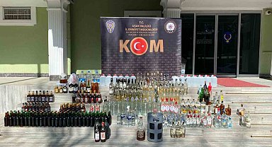 Uşak'ta kaçak alkol operasyonu