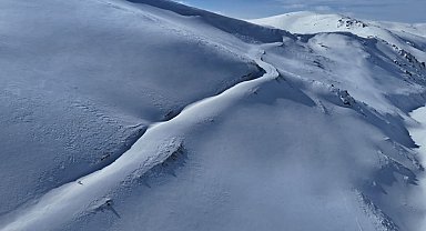 Uzungöl'ün zirvelerinde dronla tilkiyi saniye saniye takip etti