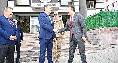 Vali Çiftçi Erzurum Barosu'na iade-i ziyaret