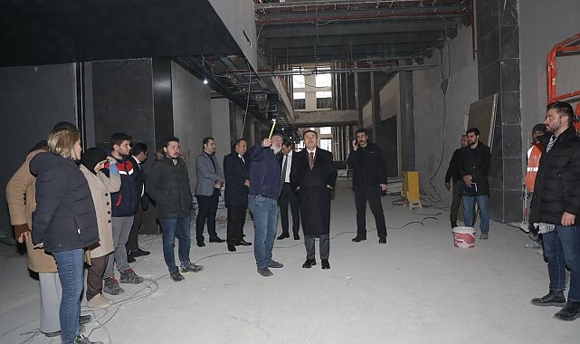 Vali Işın Arkeoloji ve Maden Müzesi inşaatını ziyaret etti