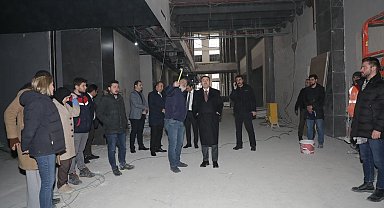 Vali Işın Arkeoloji ve Maden Müzesi inşaatını ziyaret etti