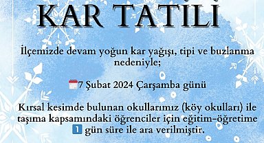 Van'da 4 ilçede taşımalı eğitime 1 gün ara