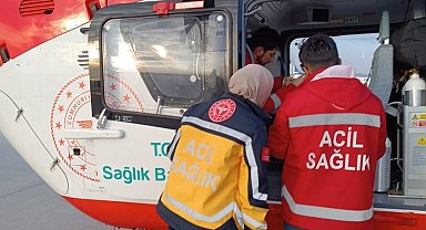 Van'da ambulans helikopter 58 yaşındaki hasta için havalandı