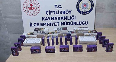 Yalova'da 2 bin 340 adet dolu makaron ele geçirildi