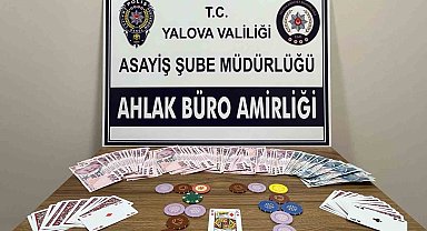 Yalova'da kumar oynayan 8 şüpheliye 51 bin 400 lira ceza