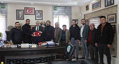 Yeniden aday gösterilen Başkan Arslan ziyaretçi akınına uğradı