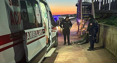 Yerde hareketsiz yatan şahıs korkuttu