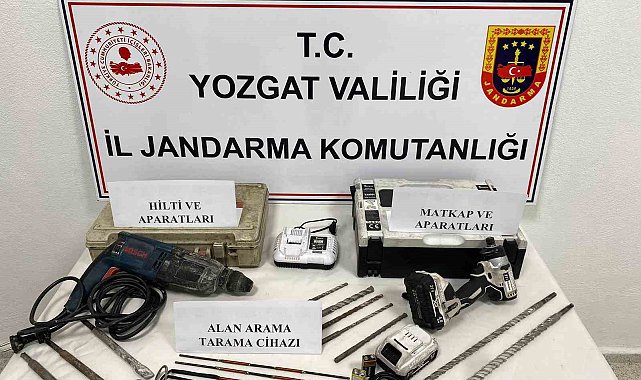Yozgat'ta kaçak kazıya suçüstü