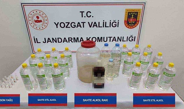 Yozgat'ta sahte içki operasyonunda 1 kişi gözaltına alındı