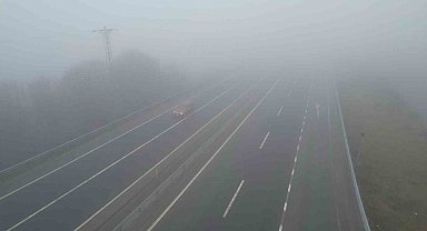 Zonguldak-Ereğli karayolunda sis etkili oldu