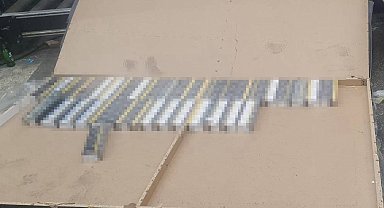 12 bin 560 paket sigara Bulgar gümrüğüne takıldı