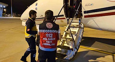 13 yaşındaki genç, uçak ambulans ile Ankara'ya sevk edildi