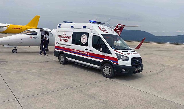 2 günlük bebek Hava Ambulans Uçak ile İstanbul'a sevk edildi