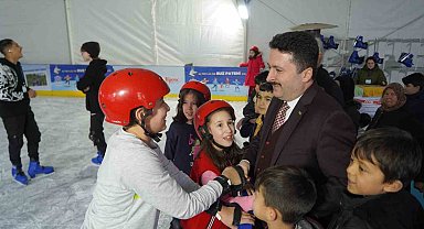 20 bin çocuk buz pateni yaptı