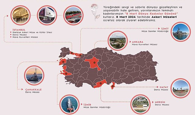 8 Mart'ta askeri müzeler kadınlara ücretsiz olacak