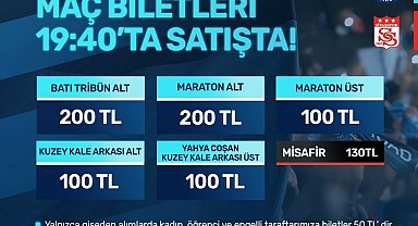 Adana Demirspor - Sivasspor maçının biletleri satışa çıktı
