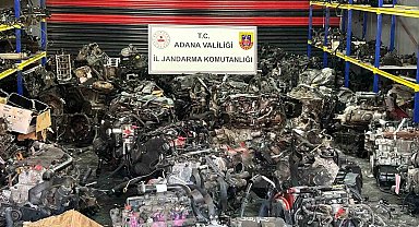 Adana'da 96 kaçak otomobil motoru ele geçirildi