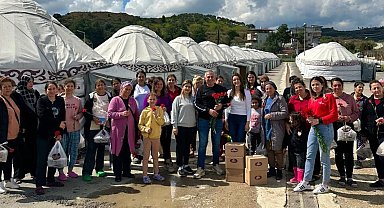 Adanalı kebapçı, depremzede kadınları unutmadı