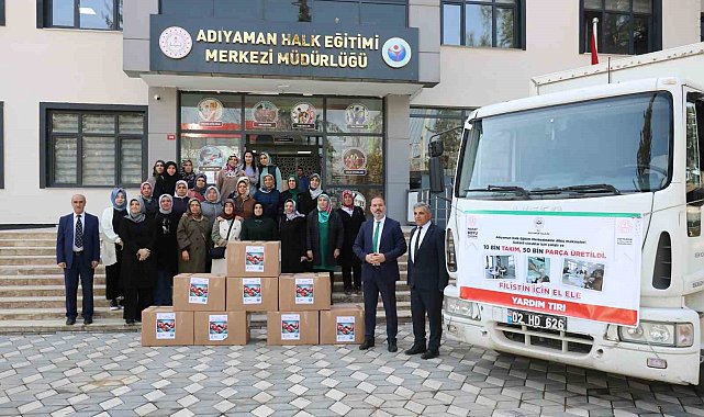 Adıyaman'dan Gazze'ye 10 bin bebek zıbını yola çıktı