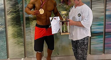Afyonkarahisarlı sporcu Türkiye Vücut Geliştirme Şampiyonu oldu