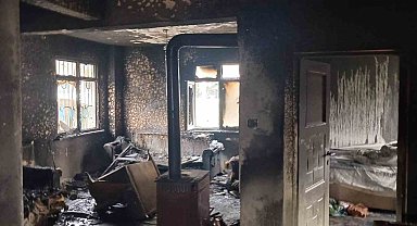 Alaplı'da evde çıkan yangında 2 kişi yaralandı