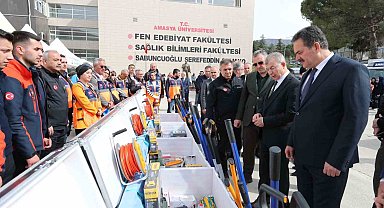 Amasya'da AFAD'a 600 bin TL'lik yeni teknik ekipmanlar alındı