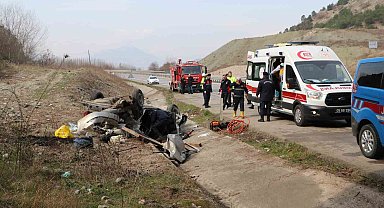 Amasya'da cenaze yolunda feci kaza: 1 ölü, 1 yaralı