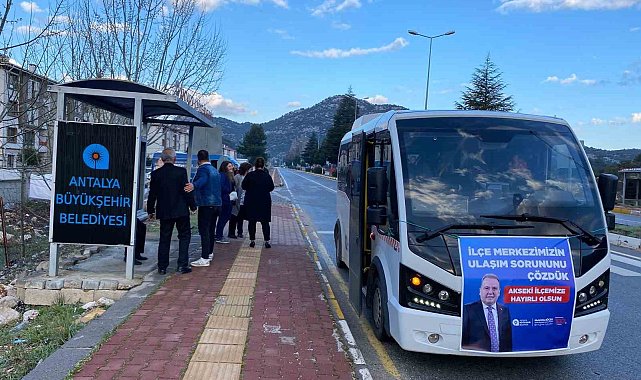 Antalya Büyükşehir'den Akseki'ye ulaşım desteği