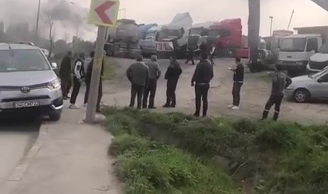 Ataşehir'de akaryakıt tankerinde yangın: 4 yaralı