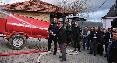 Aydın Büyükşehir Belediyesi'nin yangın söndürme tankeri dağıtımı sürüyor