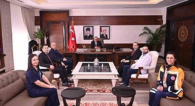 Aydın Valisi Canbolat, sağlıkçıları ağırladı