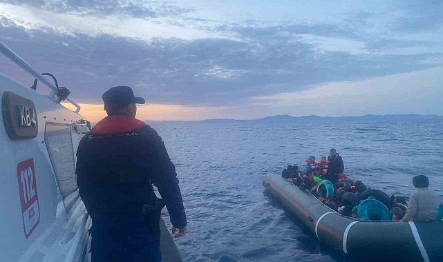 Aydın'da 13 düzensiz göçmen kurtarıldı