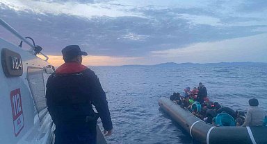 Aydın'da 13 düzensiz göçmen kurtarıldı