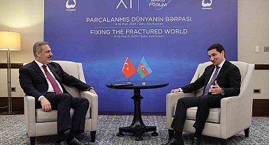 Bakan Fidan, Azerbaycanlı mevkidaşı Bayramov ve Azerbaycan Cumhurbaşkanı Yardımcısı Hacıyev ile görüştü