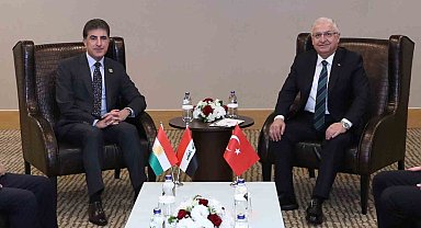 Bakan Güler, IKBY Başkanı Barzani ile bir araya geldi