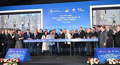Bakan Kacır, Yalova Makine OSB'de toplu temel atma ve açılış töreninde konuştu