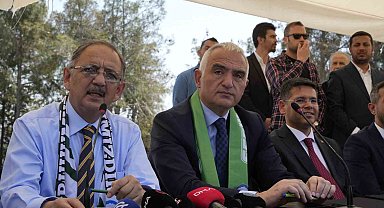 Bakan Özhaseki: "Bu işin tek şartı var büyükşehirde ve Serik'te elimizi ayağımızı kırmayın"