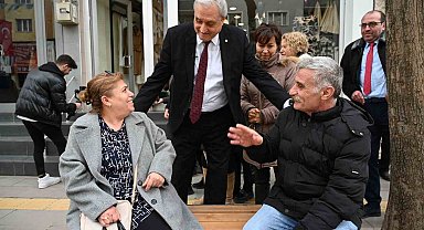 Başkan Bakkalcıoğlu'ndan esnaf ziyareti